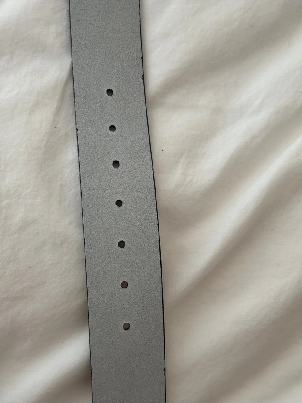 NWT Cow print Leather Belt With Pewter Metal Buckle Size S